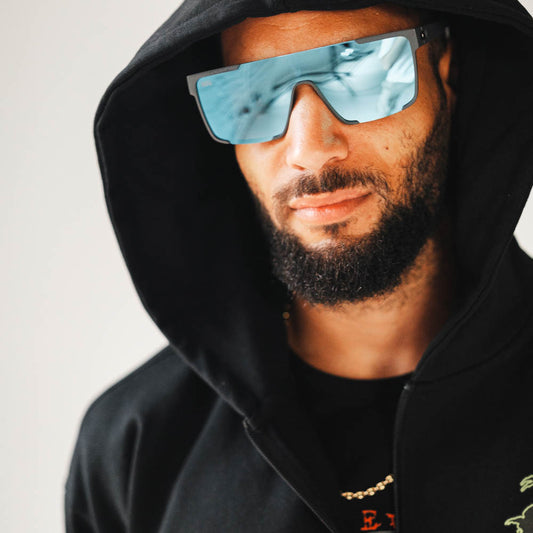 543 Square Frame - Black and Blue