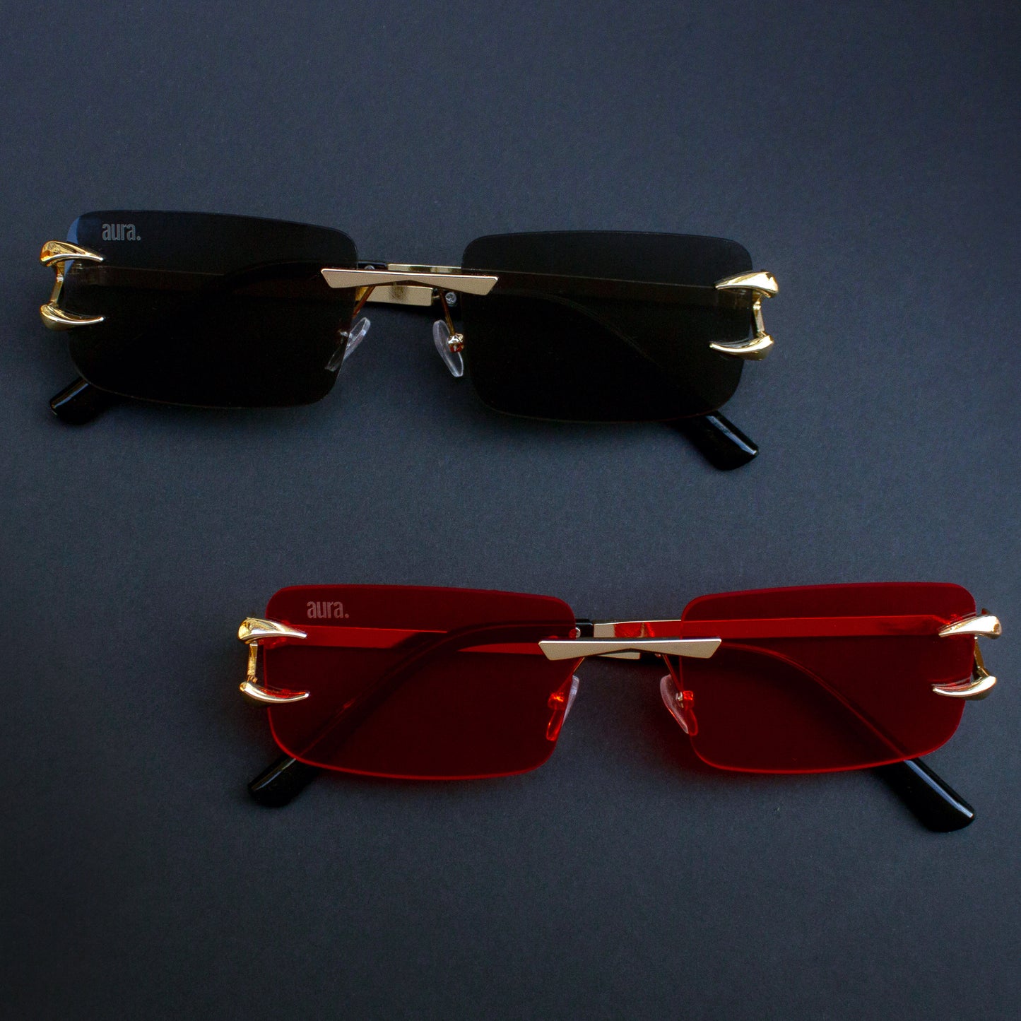 021 Rectangle Frame - Gold and Black