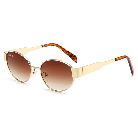 602 Oval Frames - Gold & Brown