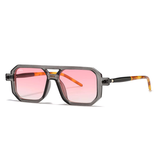 709 Square Frame - Grey & Pink