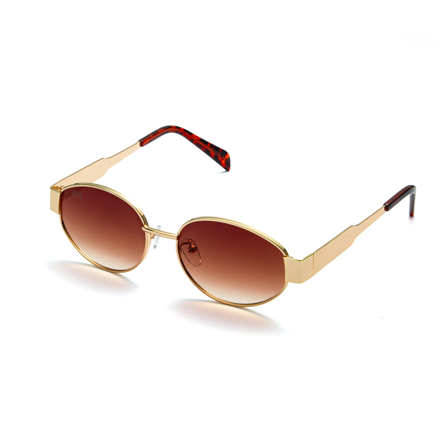 602 Oval Frames - Gold & Brown