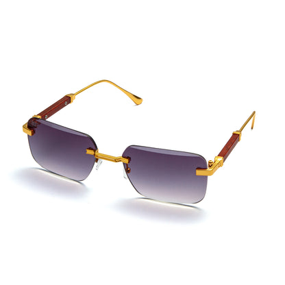 198 Rectangle Frame - Gold and Grey