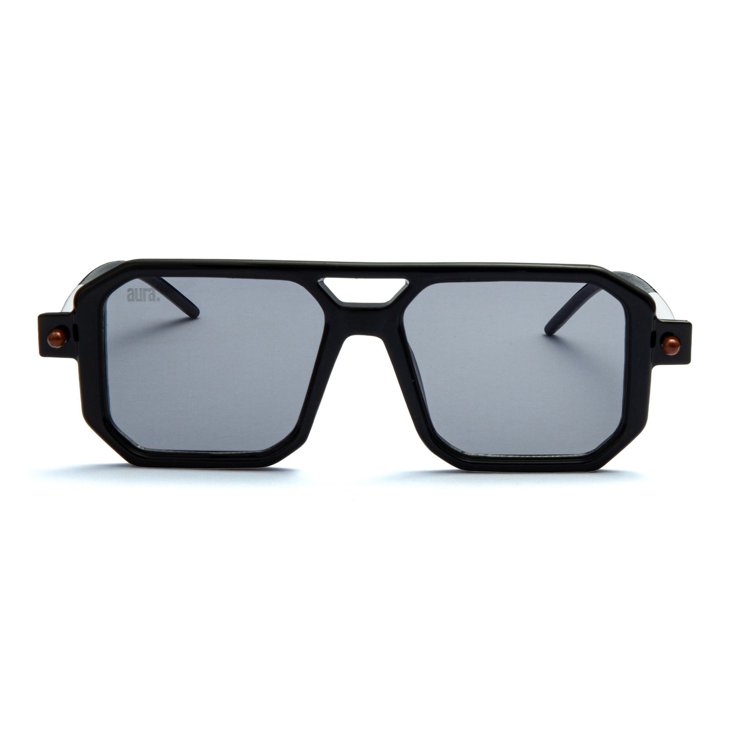 709 Square Frame - Black & Grey