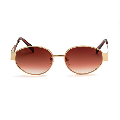 602 Oval Frames - Gold & Brown