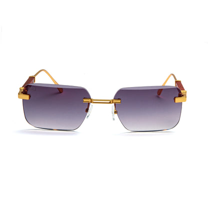 198 Rectangle Frame - Gold and Grey