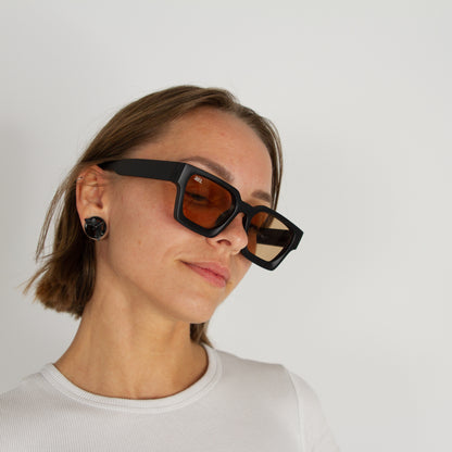 902 Square Frames - Matt Black & Brown