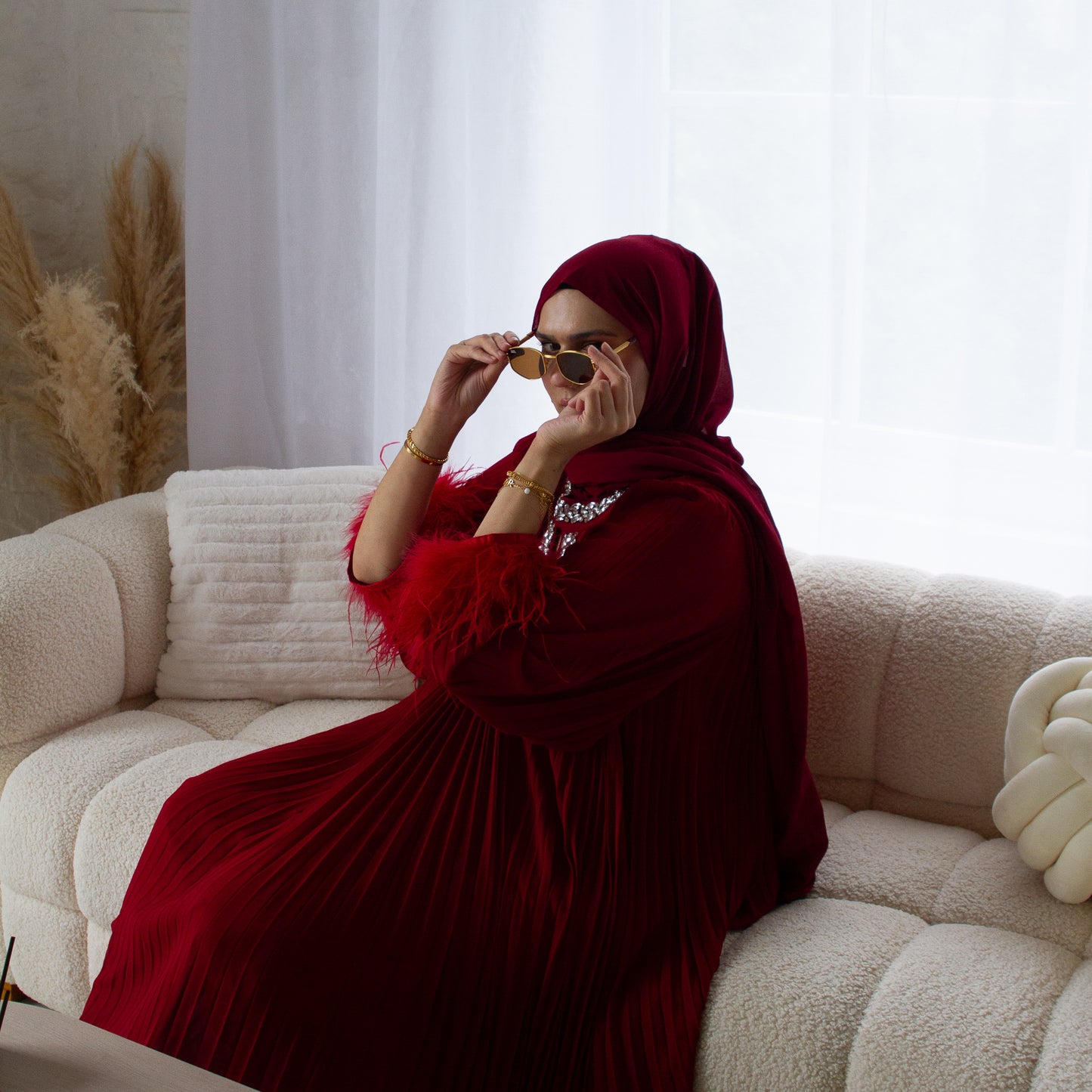 016 Geometric Frame - Gold and Brown