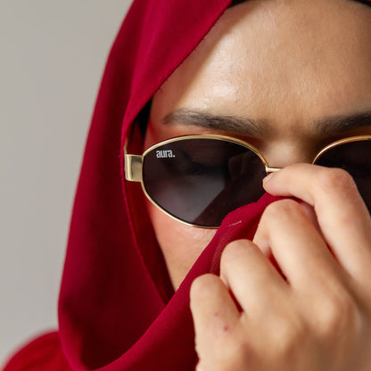 602 Oval Frames - Gold & Black