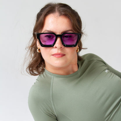 902 Square Frames - Black & Purple