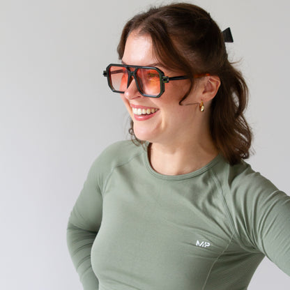 709 Square Frame - Grey & Pink