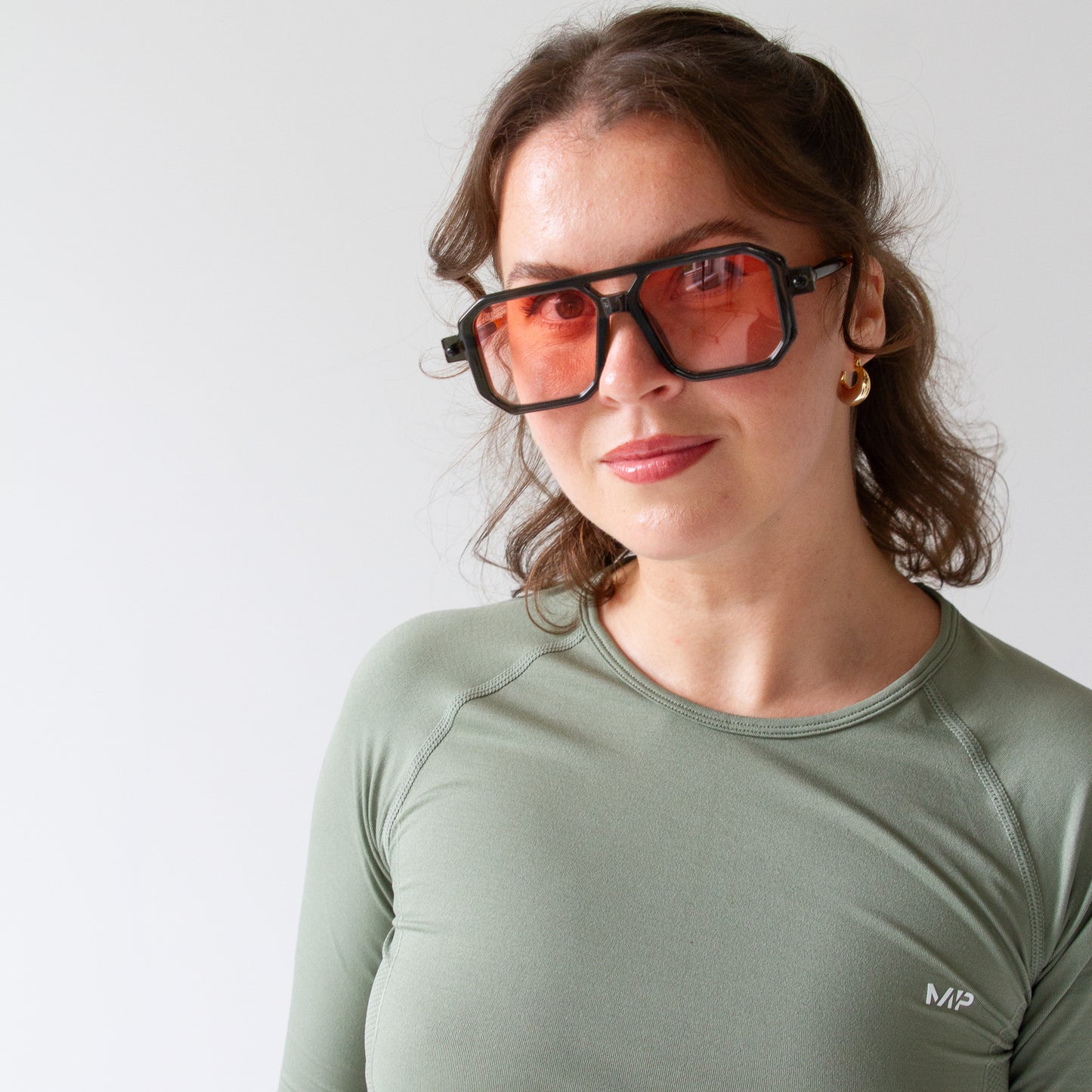 709 Square Frame - Grey & Pink