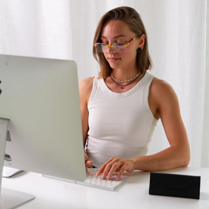 198 Rectangle Frame - Gold and Clear