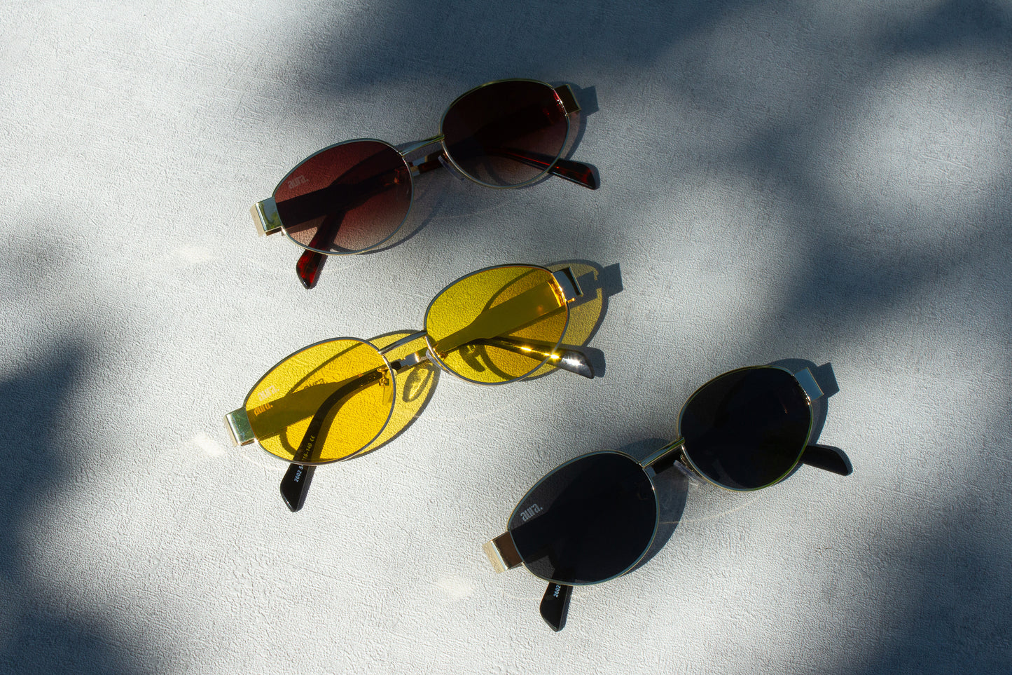 602 Oval Frames - Gold & Yellow