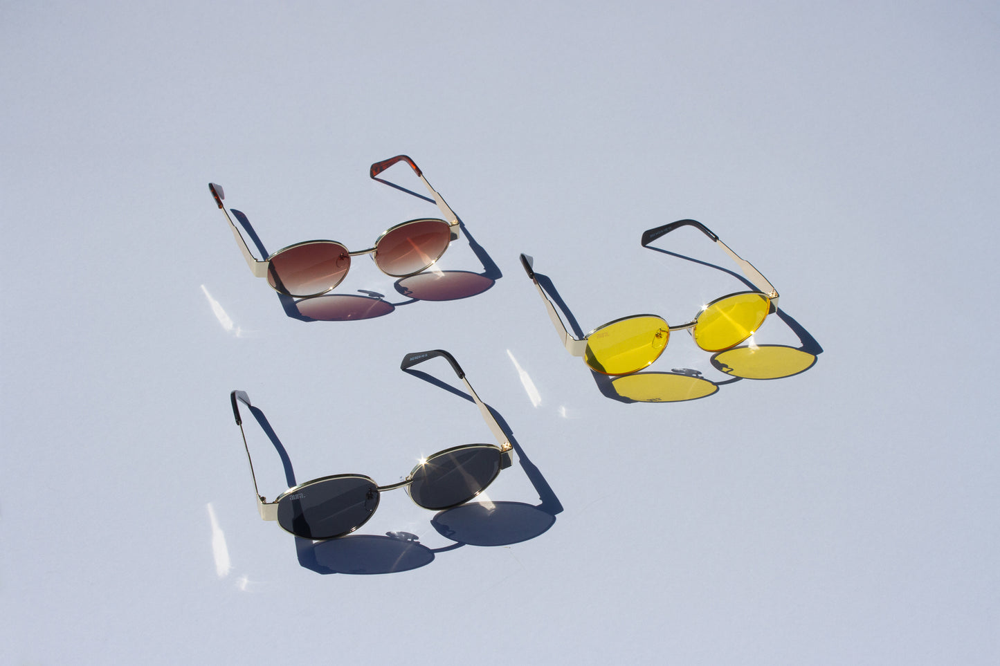 602 Oval Frames - Gold & Yellow