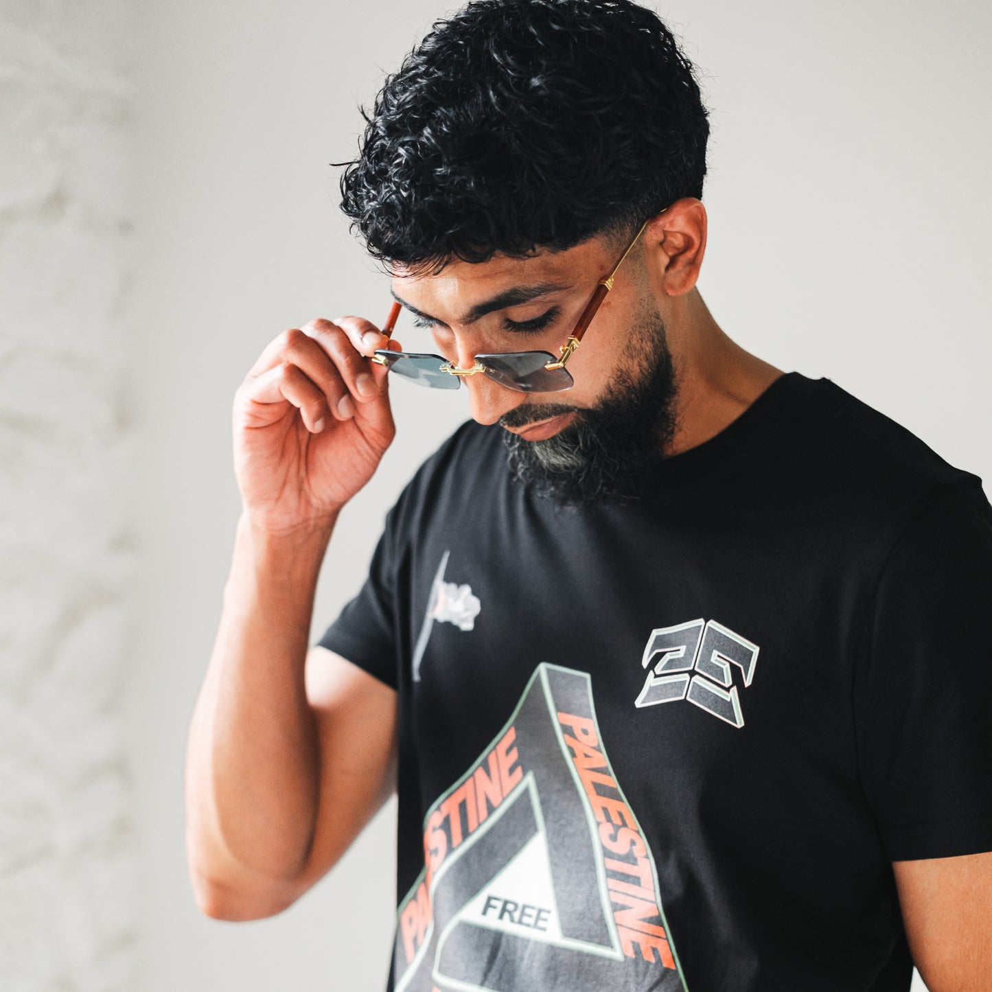 198 Rectangle Frame - Gold and Green