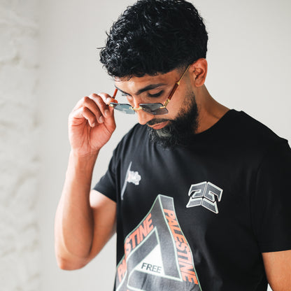 198 Rectangle Frame - Gold and Green