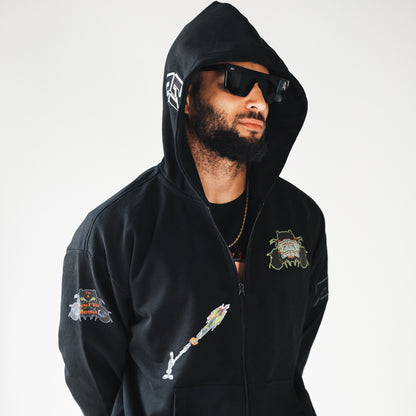 543 Square Frame - Black and Black