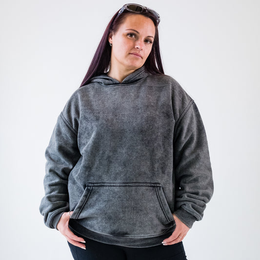 500 Edition Oversized Hoodie - Concrete Fade Back