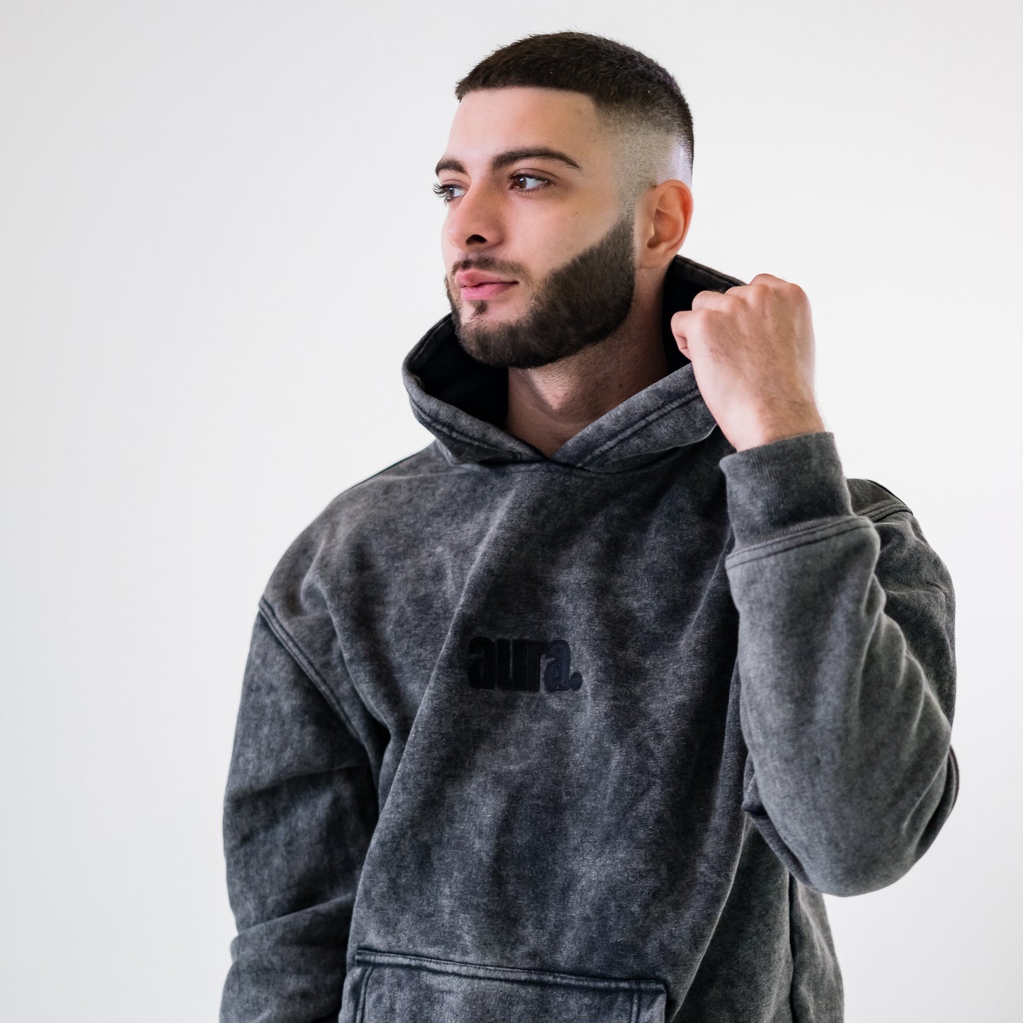 500 Edition Oversized Hoodie - Concrete Fade