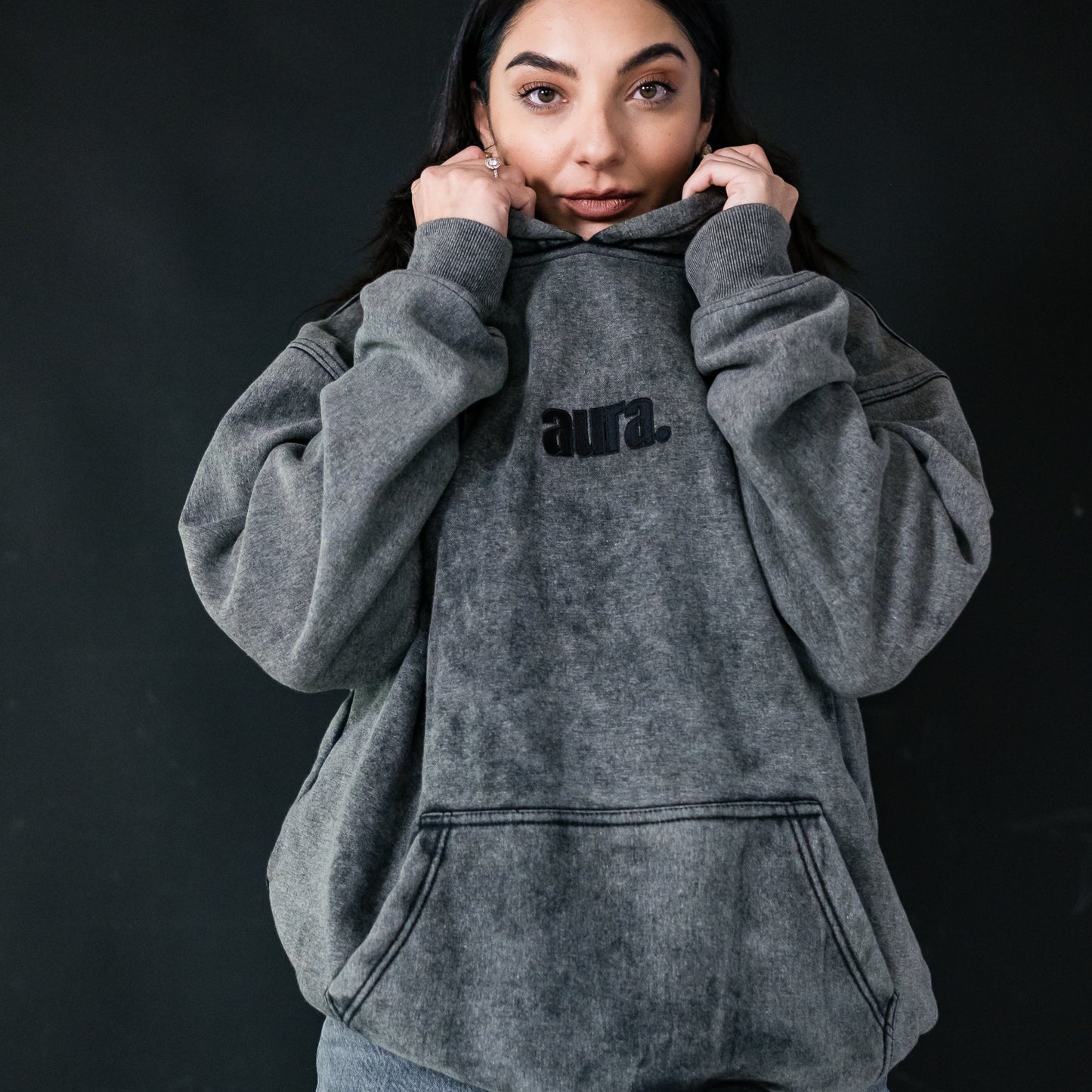 500 Edition Oversized Hoodie - Concrete Fade