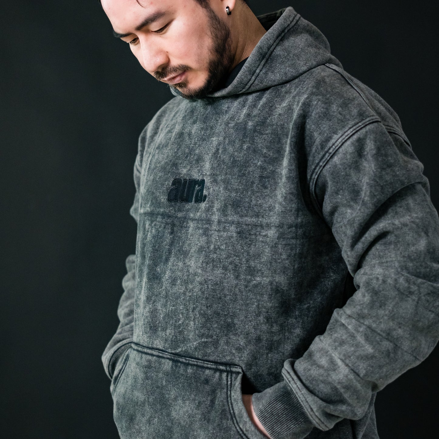 500 Edition Oversized Hoodie - Concrete Fade