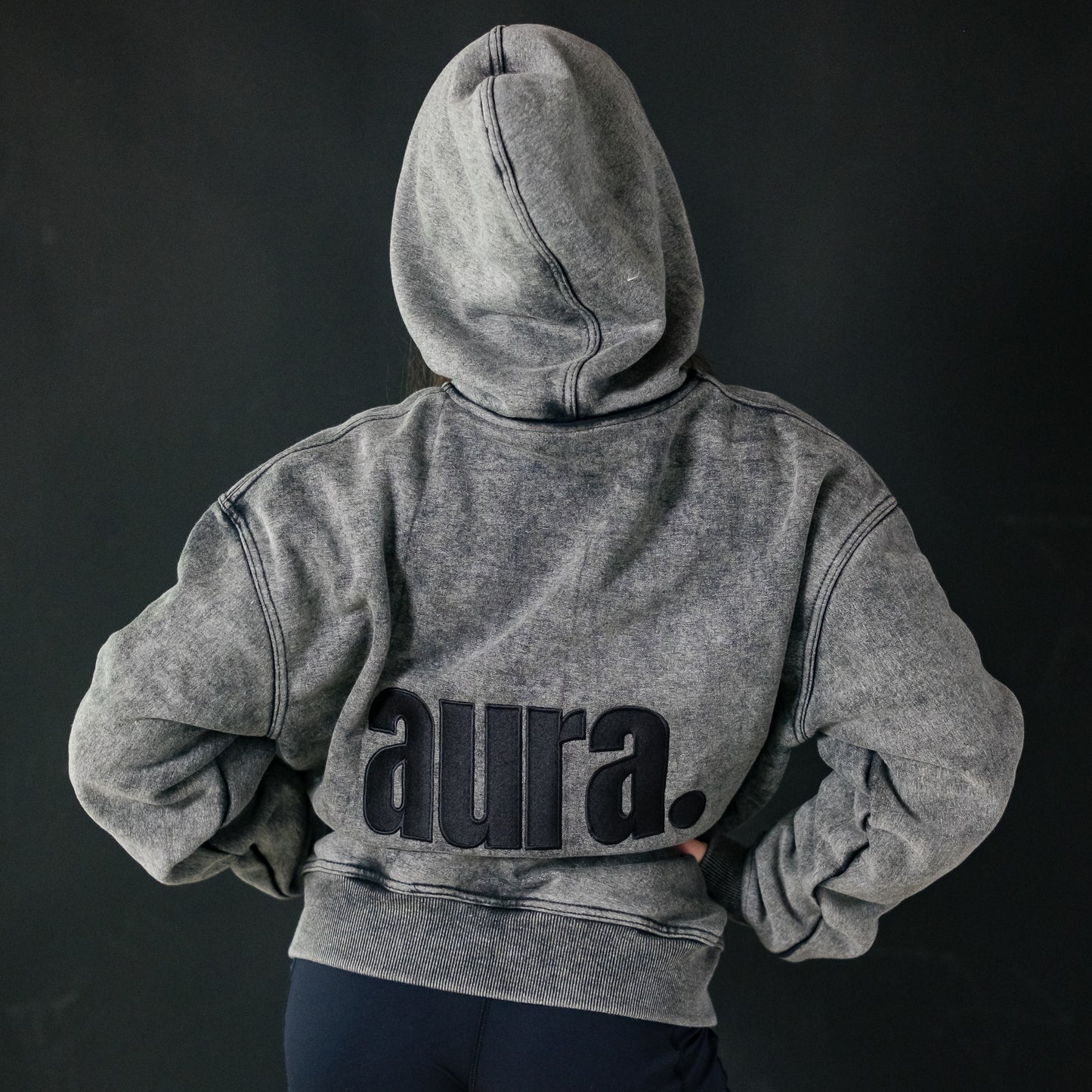 500 Edition Oversized Hoodie - Concrete Fade Back