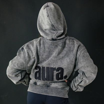 500 Edition Oversized Hoodie - Concrete Fade Back