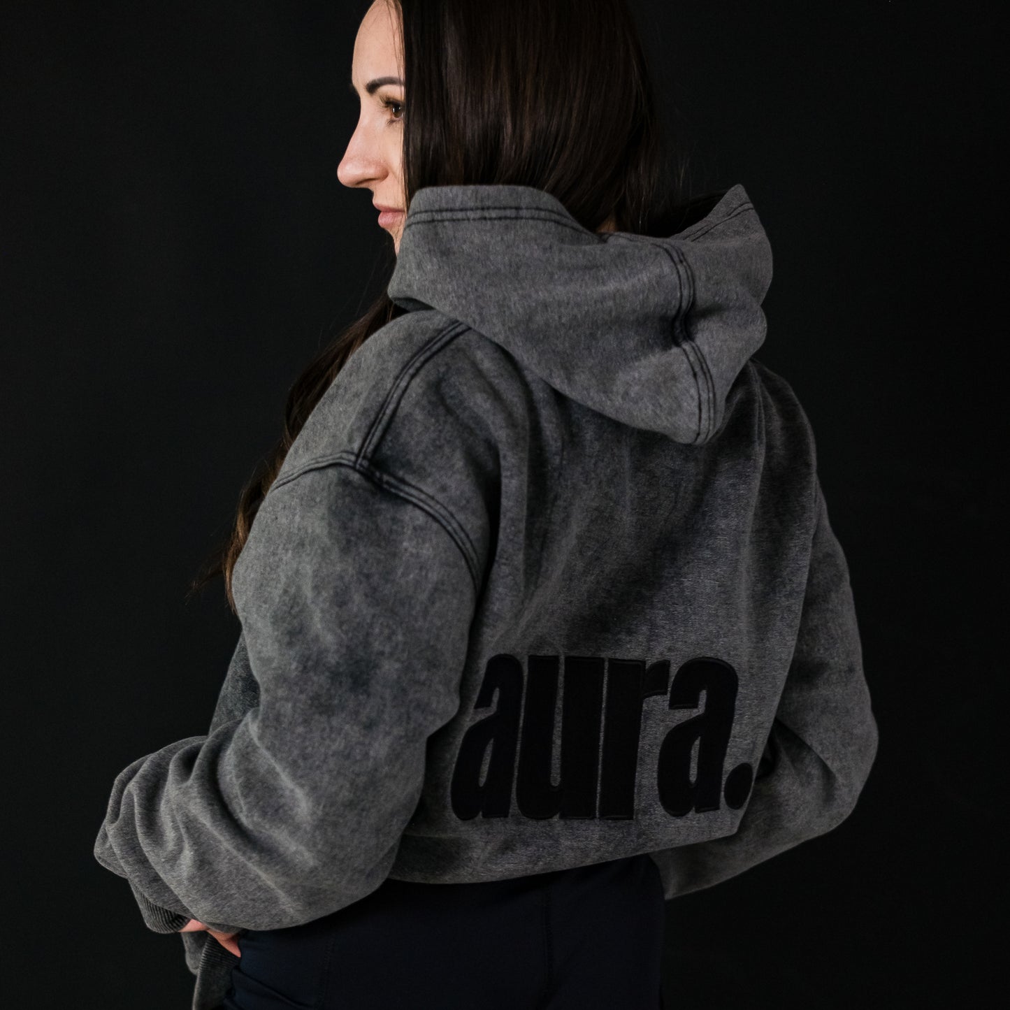 500 Edition Oversized Hoodie - Concrete Fade Back