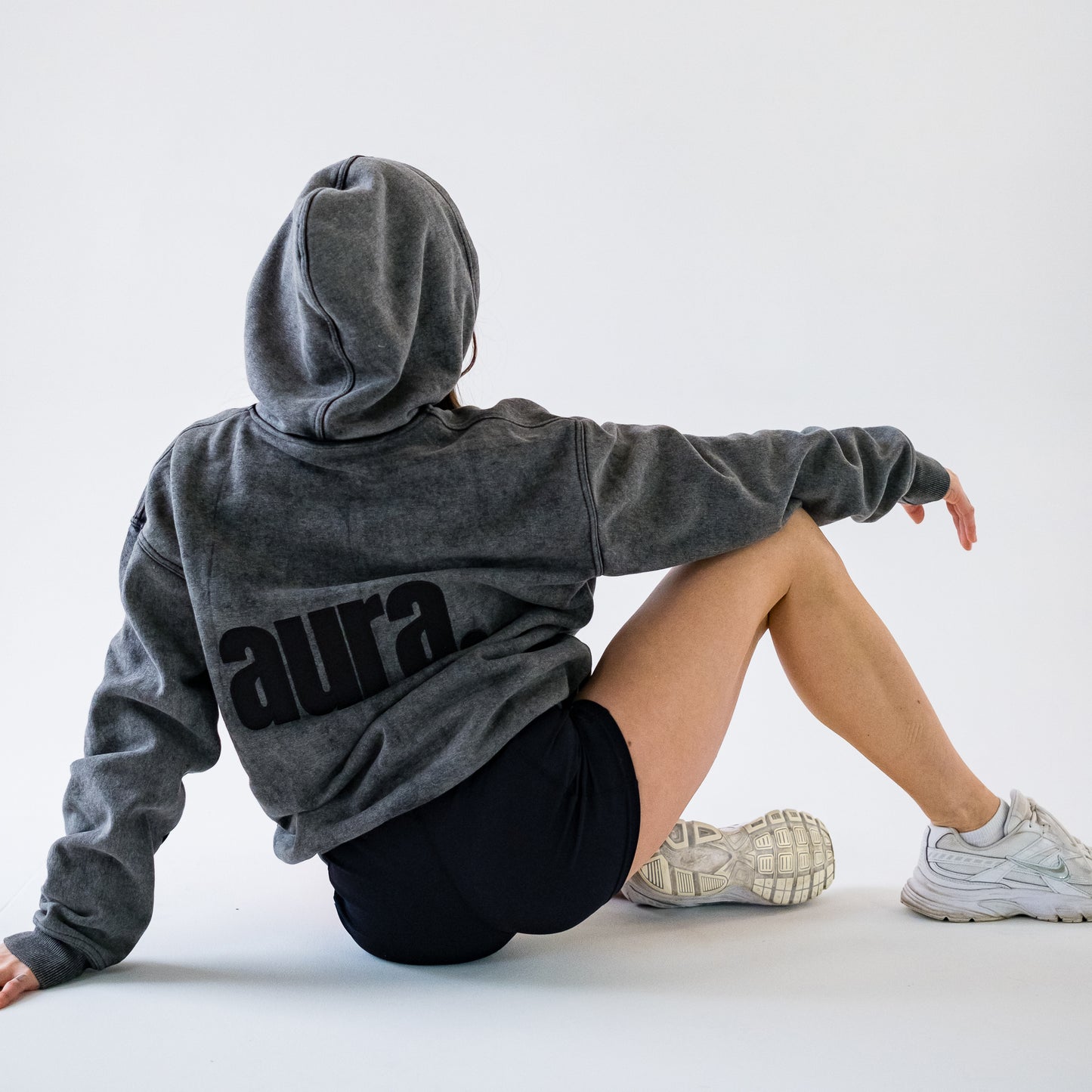 500 Edition Oversized Hoodie - Concrete Fade Back