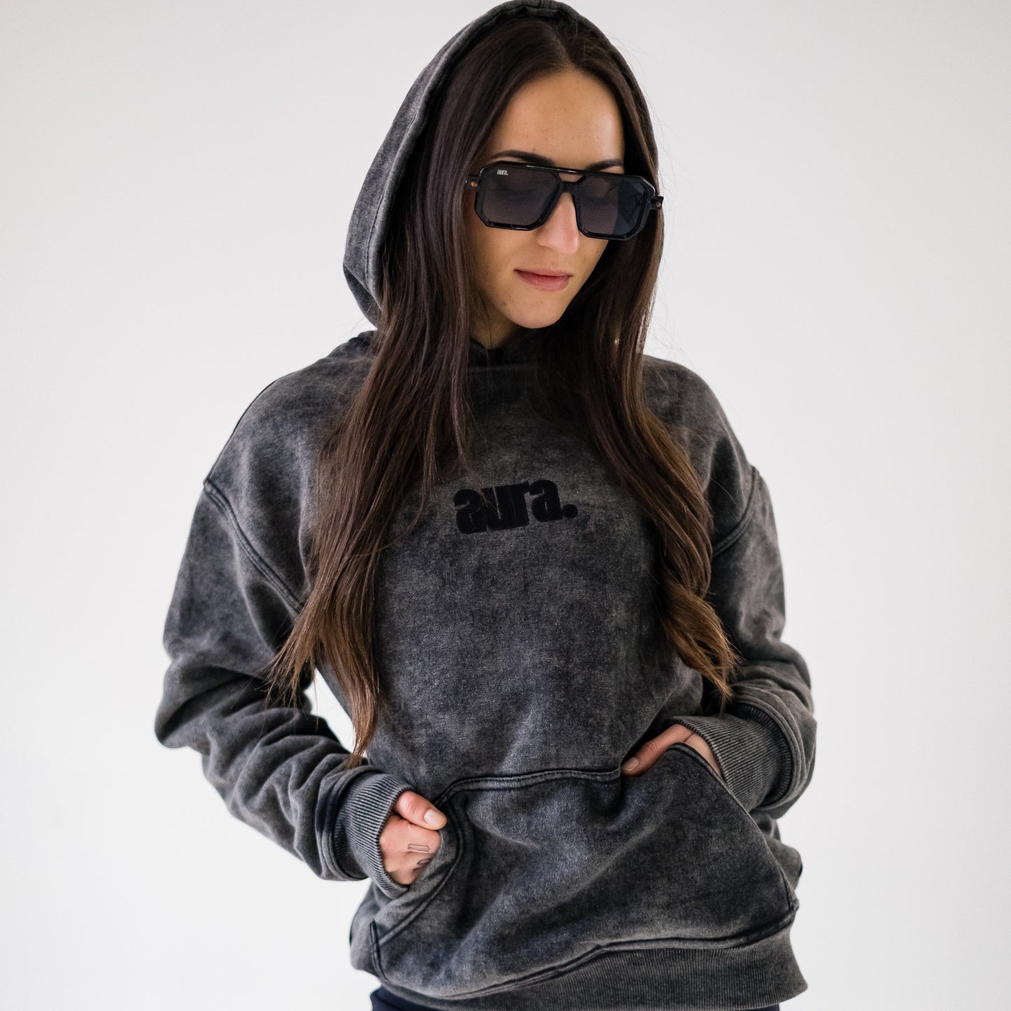 500 Edition Oversized Hoodie - Concrete Fade