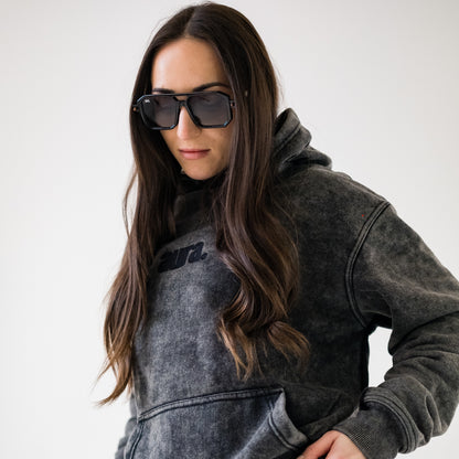 709 Square Frame - Black & Grey